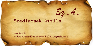 Szedlacsek Attila névjegykártya